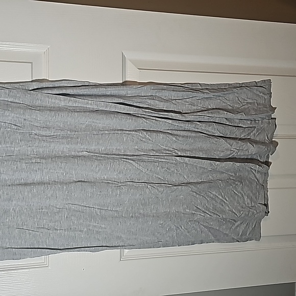 WHO WHAT WHERE Gray T-shirt Maxi Dress Side Slits Size M - Picture 5 of 10